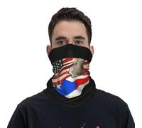 Sciarpa A Mezza Faccia America Puerto Flag Scaldacollo Tubolare Passamontagna Copricapo A Mezza Faccia Traspirante Per Yoga Escursionismo Ciclismo 25X50 Cm