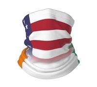 Sciarpa A Mezza Faccia American Flag And Cote D'Ivoire Flag Scaldacollo Multifunzione Copricapo A Mezza Faccia Per Yoga Snowboard Ciclismo 25X50 Cm
