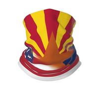 Sciarpa A Mezza Faccia American Flag And Flag Of Arizona Ghetta Da Collo Passamontagna Scaldacollo Tubolare Per Yoga Ciclismo Escursionismo 25X50 Cm