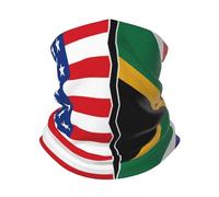 Sciarpa A Mezza Faccia American Flag And South African Flag Copricapo A Mezza Faccia Protezione Uv Ghetta Da Collo Passamontagna Per Yoga Snowboard Outdoor Attività 25X50 Cm