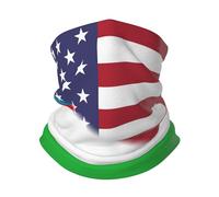 Sciarpa A Mezza Faccia American Flag And Uzbekistan Flag Copricapo A Mezza Faccia Multifunzione Ghetta Da Collo Per Yoga Snowboard Outdoor Attività 25X50 Cm