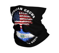 Sciarpa A Mezza Faccia American Grown With El Salvadoran Roots El Salvador Flag Copricapo A Mezza Faccia Passamontagna Ghetta Da Collo Per Snowboard Yoga Outdoor Attività 25X50 CM
