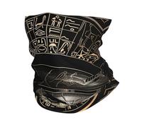 Sciarpa A Mezza Faccia Ancient Egyptian Eye Hieroglyphs God Black Abstract Multiuso Ghetta Da Collo Passamontagna Sciarpa A Tubo Per Yoga Ciclismo 25X50 Cm