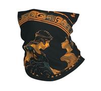 Sciarpa A Mezza Faccia Ancient Greek Soldier Vintage Fresco Black Multifunzione Scaldacollo Multiuso Sciarpa A Tubo Per Snowboard Escursionismo 25X50 Cm