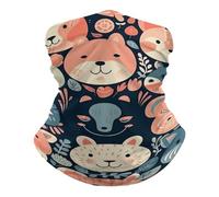 Sciarpa A Mezza Faccia Animal Face Pattern Scaldacollo Tubolare Copricapo A Mezza Faccia Multiuso Per Outdoor Attività Yoga 25X50 Cm