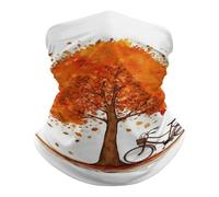 Sciarpa A Mezza Faccia Autumn Tree With Aged Old Bike Copricapo A Mezza Faccia Scaldacollo Tubolare Traspirante Per Snowboard Yoga 25X50 Cm