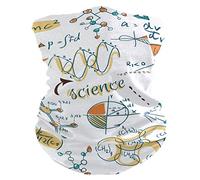 Sciarpa A Mezza Faccia Back To School Science Doodle Scaldacollo Tubolare Traspirante Copricapo A Mezza Faccia Per Yoga Snowboard Escursionismo 25X50 CM