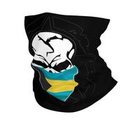 Sciarpa A Mezza Faccia Bahamas Bahamian Flag Sciarpa A Tubo Multiuso Scaldacollo Tubolare Per Escursionismo Yoga Snowboard 25X50 Cm