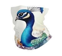 Sciarpa A Mezza Faccia Beautiful Peacock And Florals Multifunzione Ghetta Da Collo Passamontagna Copricapo A Mezza Faccia Per Snowboard Outdoor Attività 25X50 Cm