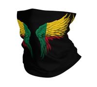 Sciarpa A Mezza Faccia Benin Beninian Flag Wing Scaldacollo Multiuso Sciarpa A Tubo Per Escursionismo Snowboard Yoga 25X50 CM