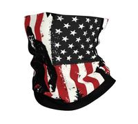 Sciarpa A Mezza Faccia Bigfoot 4Th Of July Vintage America Flag Scaldacollo Tubolare Traspirante Copricapo A Mezza Faccia Per Outdoor Attività Ciclismo Snowboard 25X50 Cm