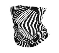 Sciarpa A Mezza Faccia Black And White Geometric Lines Pattern Multiuso Copricapo A Mezza Faccia Traspirante Ghetta Da Collo Per Snowboard Yoga 25X50 Cm