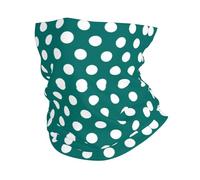 Sciarpa A Mezza Faccia Blue Green Polka Dot Scaldacollo Passamontagna Scaldacollo Tubolare Traspirante Per Escursionismo Yoga Snowboard 25X50 Cm