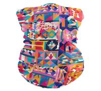 Sciarpa A Mezza Faccia Bohemian Geometric Shape Rich Color Scaldacollo Passamontagna Copricapo A Mezza Faccia Traspirante Per Yoga Outdoor Attività Escursionismo 25X50 Cm