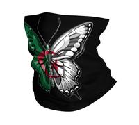 Sciarpa A Mezza Faccia Butterfly Algeria Algerians Flag Scaldacollo Tubolare Multifunzione Sciarpa A Tubo Per Outdoor Attività Snowboard Ciclismo 25X50 CM