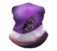 Sciarpa A Mezza Faccia Butterfly On Finger Copricapo A Mezza Faccia Ghetta Da Collo Multifunzione Per Snowboard Escursionismo 25X50 Cm