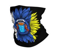 Sciarpa A Mezza Faccia Canary Islands Flag Copricapo A Mezza Faccia Protezione Uv Sciarpa A Tubo Per Ciclismo Escursionismo Snowboard 25X50 Cm