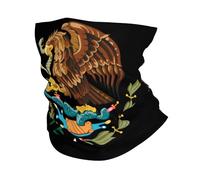 Sciarpa A Mezza Faccia Coat Of Arms Of Mexico Mexican Flag Scaldacollo Scaldacollo Tubolare Passamontagna Per Ciclismo Snowboard 25X50 Cm