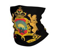 Sciarpa A Mezza Faccia Coat Of Arms Of Morocco Moroccan Flag Passamontagna Sciarpa A Tubo Ghetta Da Collo Per Snowboard Outdoor Attività 25X50 Cm