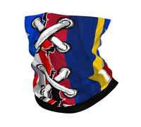 Sciarpa A Mezza Faccia Colombia Colombian And Puerto Rico Porto Rico Puerto Rican Flag Wavy Combine2 Scaldacollo Copricapo A Mezza Faccia Multiuso Per Ciclismo Yoga 25X50 Cm