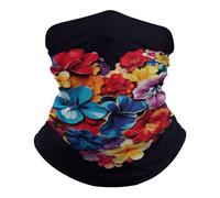 Sciarpa A Mezza Faccia Color Heart Flowers Scaldacollo Tubolare Copricapo A Mezza Faccia Traspirante Per Escursionismo Outdoor Attività 25X50 Cm