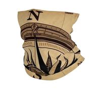 Sciarpa A Mezza Faccia Compass Wind Road Map Passamontagna Sciarpa A Tubo Traspirante Ghetta Da Collo Per Ciclismo Snowboard 25X50 Cm