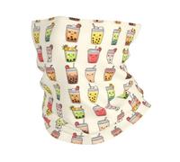 Sciarpa a mezza faccia Cute Fruit Tea Print Fascia per capelli snowboard