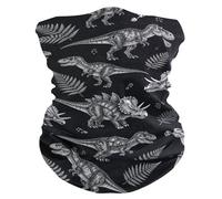 Sciarpa a mezza faccia Dinosaur Vintage Black Ghetta da collo Sports