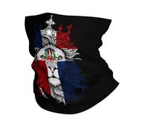 Sciarpa A Mezza Faccia Dominican Republic Flag And Lion Scaldacollo Scaldacollo Tubolare Multiuso Per Outdoor Attività Yoga 25X50 Cm