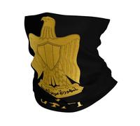 Sciarpa A Mezza Faccia Egypt Egyptians Flag Logo Golden National Emblem Multiuso Copricapo A Mezza Faccia Protezione Uv Sciarpa A Tubo Per Escursionismo Ciclismo Yoga 25X50 Cm