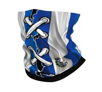 Sciarpa A Mezza Faccia El Salvadorean And Nicaragua Nicaraguan Flag Wavy Combine2 Scaldacollo Sciarpa A Tubo Traspirante Per Escursionismo Snowboard 25X50 Cm
