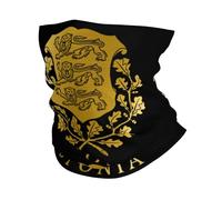 Sciarpa A Mezza Faccia Estonian Estonians Flag Logo Golden National Emblem Multiuso Scaldacollo Multifunzione Sciarpa A Tubo Per Ciclismo Outdoor Attività Snowboard 25X50 Cm