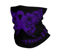 Sciarpa A Mezza Faccia Fibromyalgia Awareness Ribbon Ghetta Da Collo Traspirante Scaldacollo Tubolare Per Snowboard Escursionismo Yoga 25X50 Cm