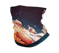 Sciarpa A Mezza Faccia Fire Burning American Football Water Cool Traspirante Ghetta Da Collo Multifunzione Sciarpa A Tubo Per Snowboard Ciclismo Yoga 25X50 Cm