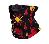 Sciarpa A Mezza Faccia Firemen Fighting Equipment And Tools Fire Pattern White Protezione Uv Scaldacollo Tubolare Traspirante Ghetta Da Collo Per Yoga Snowboard 25X50 Cm