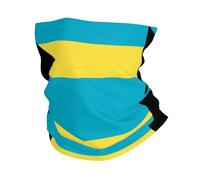 Sciarpa A Mezza Faccia Fun Bahamas Flag Reus Multifunzione Sciarpa A Tubo Multiuso Copricapo A Mezza Faccia Per Yoga Snowboard 25X50 Cm