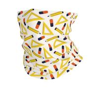 Sciarpa A Mezza Faccia Funny Ruler Pencil Print Sciarpa A Tubo Protezione Uv Scaldacollo Multifunzione Per Ciclismo Yoga Outdoor Attività 25X50 Cm