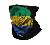 Sciarpa A Mezza Faccia Gabon Gabonese Flag Scaldacollo Tubolare Multiuso Sciarpa A Tubo Per Snowboard Escursionismo Outdoor Attività 25X50 Cm