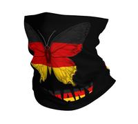 Sciarpa A Mezza Faccia Germany German Butterflies Flag Unisex Sciarpa A Tubo Versatili Protezione del Viso per Yoga Uomo Escursionismo