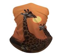Sciarpa A Mezza Faccia Giraffe At Sunset Scaldacollo Tubolare Copricapo A Mezza Faccia Protezione Uv Per Outdoor Attività Snowboard 25X50 Cm