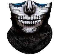 Sciarpa A Mezza Faccia Gray Face Black Nose Big Tear Lips Scaldacollo Tubolare Sciarpa A Tubo Multiuso Per Ciclismo Snowboard 25X50 Cm