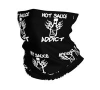 Sciarpa A Mezza Faccia Hot Sauce Addict Passamontagna Scaldacollo Scaldacollo Tubolare Per Snowboard Escursionismo 25X50 Cm