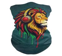 Sciarpa a mezza faccia Jamaican Pride Lion Decorazione facciale Ciclismo