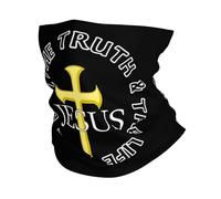 Sciarpa A Mezza Faccia Jesus Is The Way The Truth The Life Scaldacollo Multifunzione Sciarpa A Tubo Per Yoga Snowboard Outdoor Attività 25X50 Cm