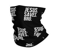 Sciarpa A Mezza Faccia Jesus Saves Bro Passamontagna Copricapo A Mezza Faccia Scaldacollo Tubolare Per Yoga Ciclismo 25X50 Cm