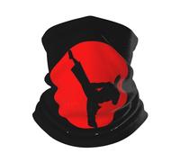 Sciarpa A Mezza Faccia Karate Belt Sunset Silhouette Passamontagna Ghetta Da Collo Scaldacollo Tubolare Per Snowboard Escursionismo 25X50 Cm