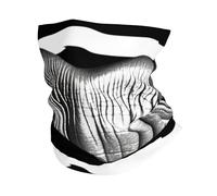 Sciarpa A Mezza Faccia Lips Printed In Black And White Stripes Multiuso Scaldacollo Protezione Uv Copricapo A Mezza Faccia Per Snowboard Yoga 25X50 Cm