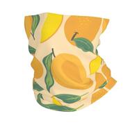 Sciarpa A Mezza Faccia Mango Tropical Nature Orange Multiuso Headwrap Elastico Ghetta da Collo per Campeggio Adulto Pesca