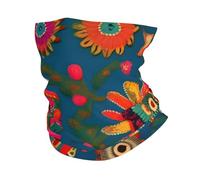 Sciarpa A Mezza Faccia Mexican Folk Art Boho Print Multiuso Scaldacollo Tubolare Passamontagna Copricapo A Mezza Faccia Per Snowboard Escursionismo Ciclismo 25X50 Cm