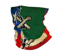 Sciarpa A Mezza Faccia Mexico Mexican And Puerto Rico Puerto Rican Flag Vintage Combine Passamontagna Copricapo A Mezza Faccia Scaldacollo Tubolare Per Outdoor Attività Yoga 25X50 Cm